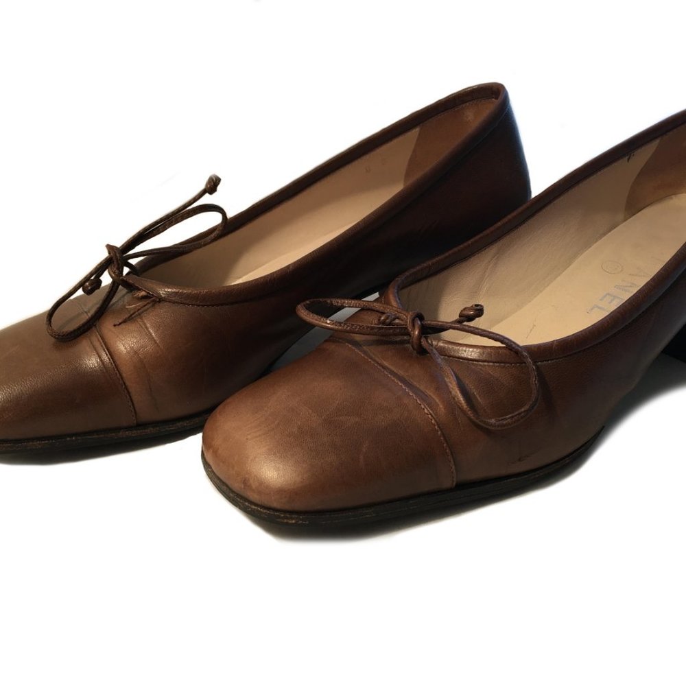 Chanel Brown Leather Shoes